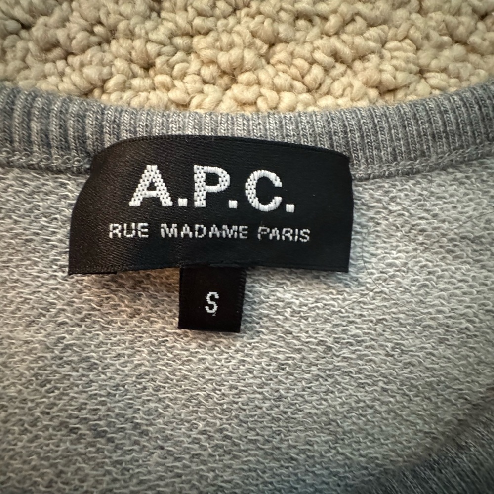 A.P.C. Heather Gray Women's Sweatshirt - Picture 3 of 6